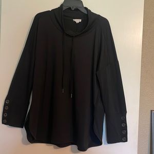 Westbound black long sleeve tunic